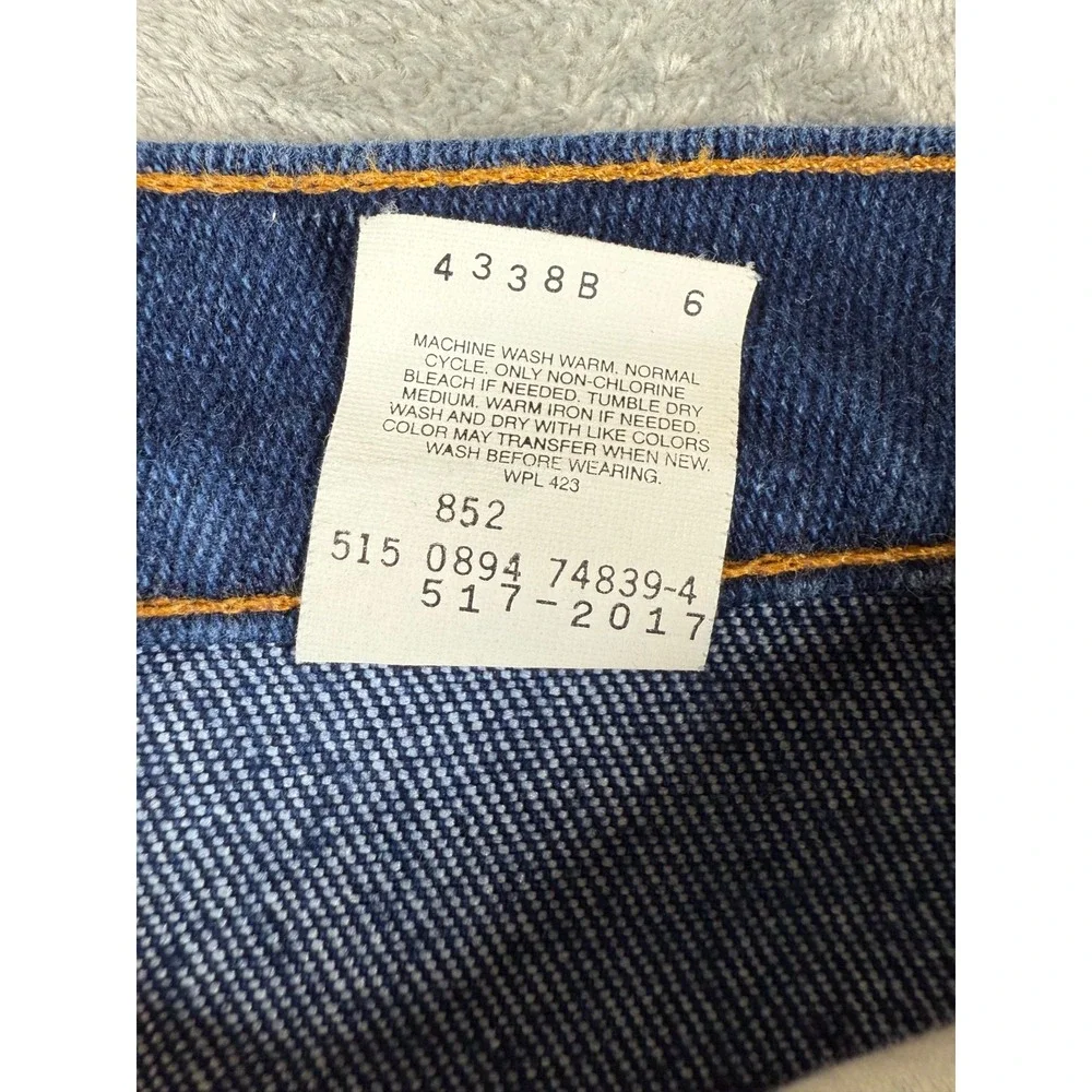 Vintage Levi's 517 Jeans 38x30 USA Made Bootcut Orange Tab 90s 517-2017 Denim